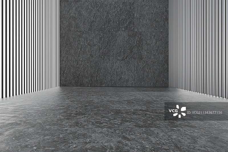 简洁商务大厅，三维图形图片素材