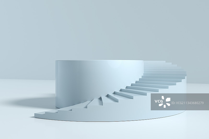 台阶和展示台，三维图形图片素材