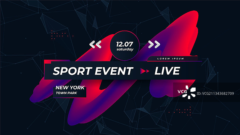 现代运动背景的游戏频道页面图片素材