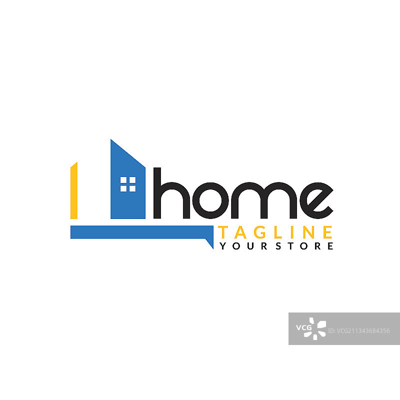 房地产公司简约Logo图片素材