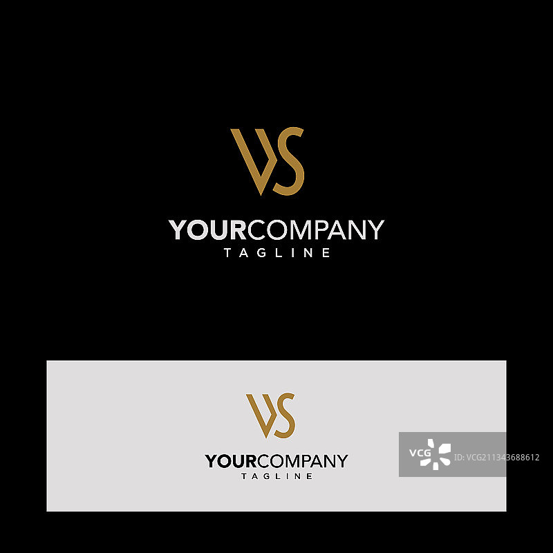 现代W S首字母logo设计图片素材