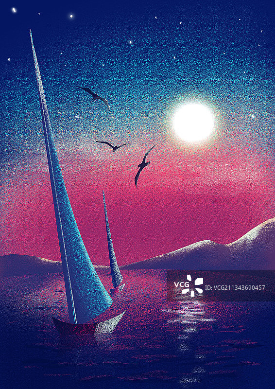 海边上的晚霞图片素材