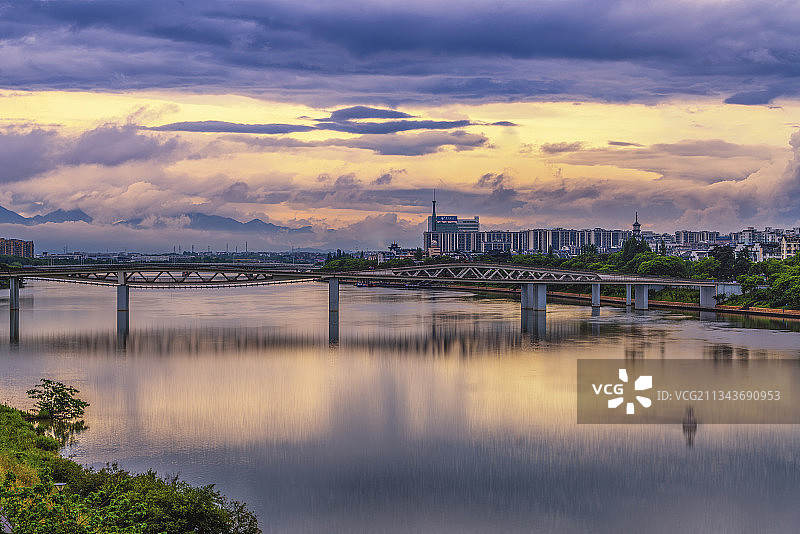雨后初晴衢江图片素材