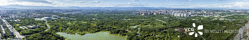 北京奥林匹克森林公园全景图片素材