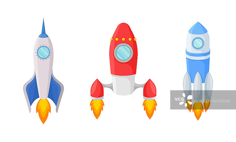 明亮的空间火箭发射启动图片素材