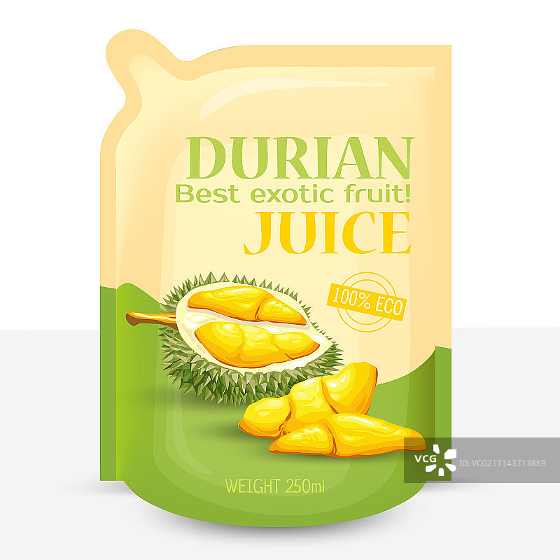 异域榴莲果汁包装图片素材