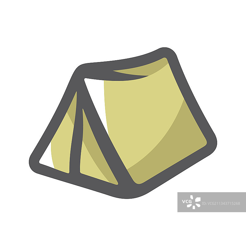 旅行和露营旅游帐篷图标图片素材