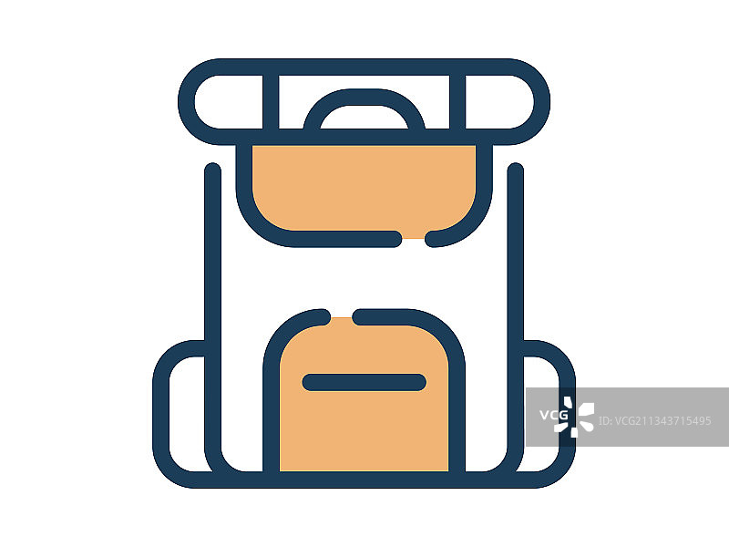 虚线背包图标图片素材