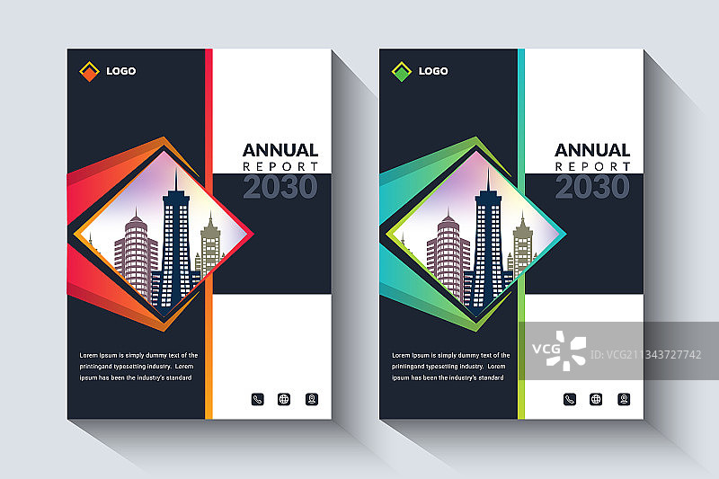 年度报告设计版式传单模板图片素材