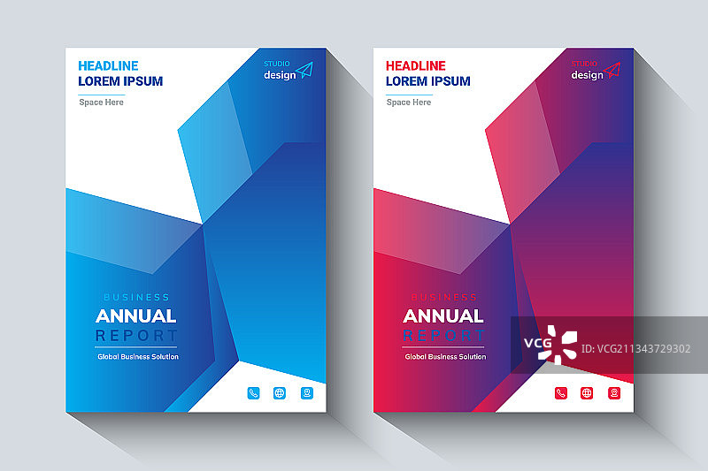 年度报告设计版式传单模板图片素材