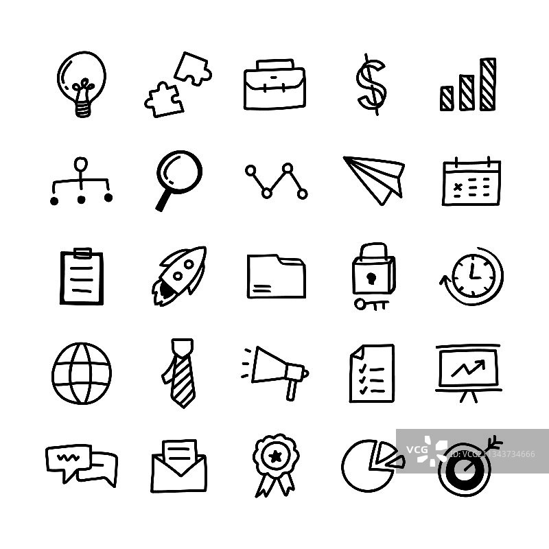 商务图标合集图片素材
