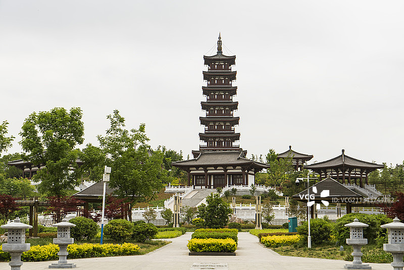 中国安徽省宿州市灵璧县钟馗文化园图片素材