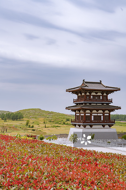 中国安徽省宿州市灵璧县钟馗文化园图片素材