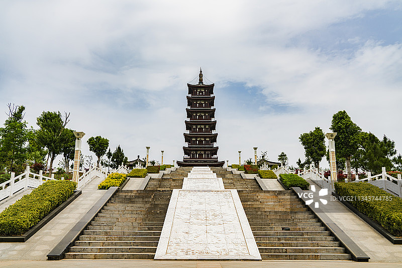 中国安徽省宿州市灵璧县钟馗文化园图片素材