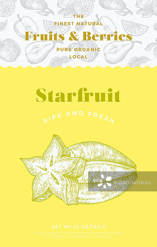 水果浆果图案标签模板图片素材