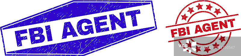 圆形和六边形中腐蚀的海豹图案图片素材