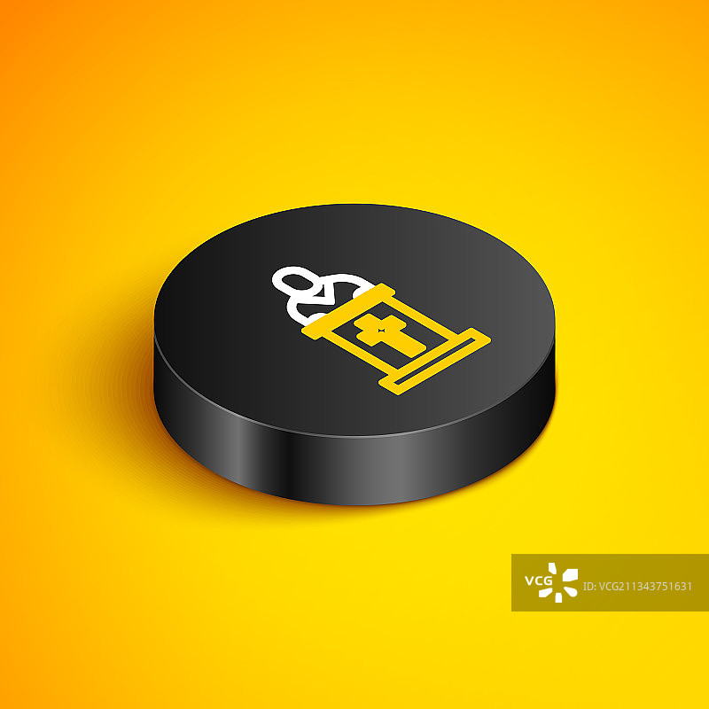 2.5D线条教堂牧师布道图标图片素材