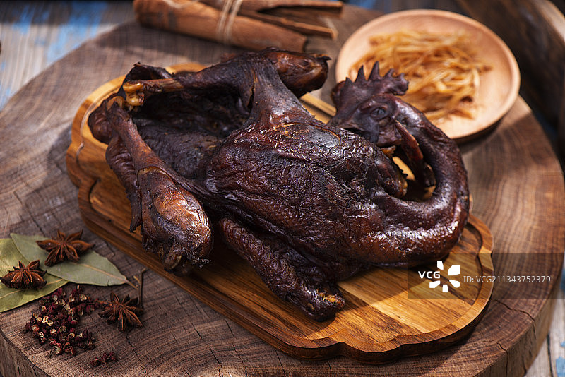 地方特产熏鸡图片素材