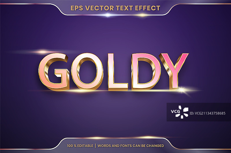 3D金色文字效果主题图片素材