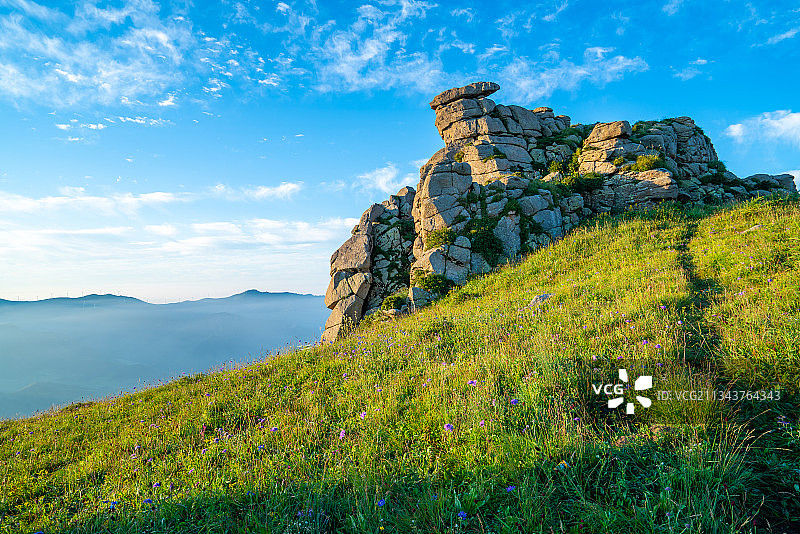 冰山梁古冰川岩石图片素材