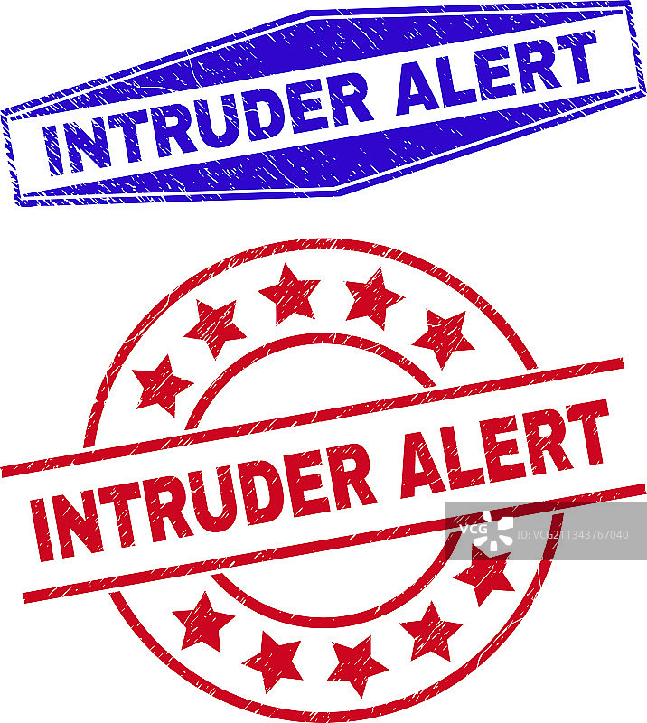 圆形不洁印章警报图片素材