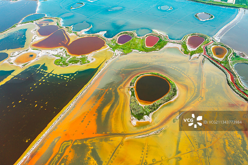 山西运城盐湖图片素材