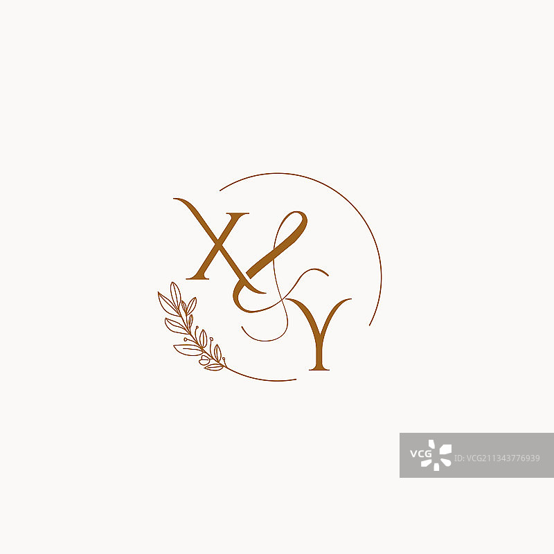 xy 字母婚礼会标标志图片素材