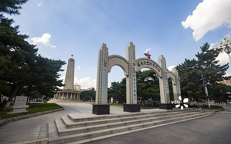 四平市烈士纪念塔图片素材