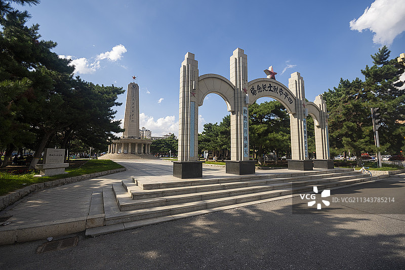 四平市烈士纪念塔图片素材