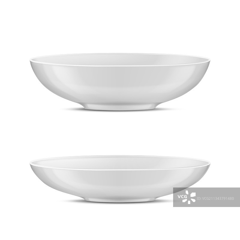3D逼真白色瓷器炖锅图片素材