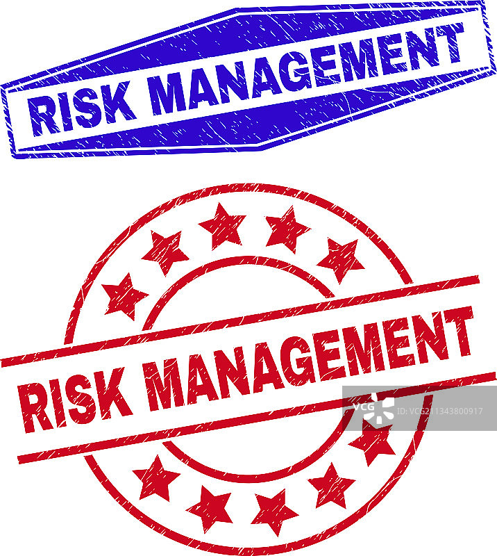 圆形风险管理腐蚀印章图片素材