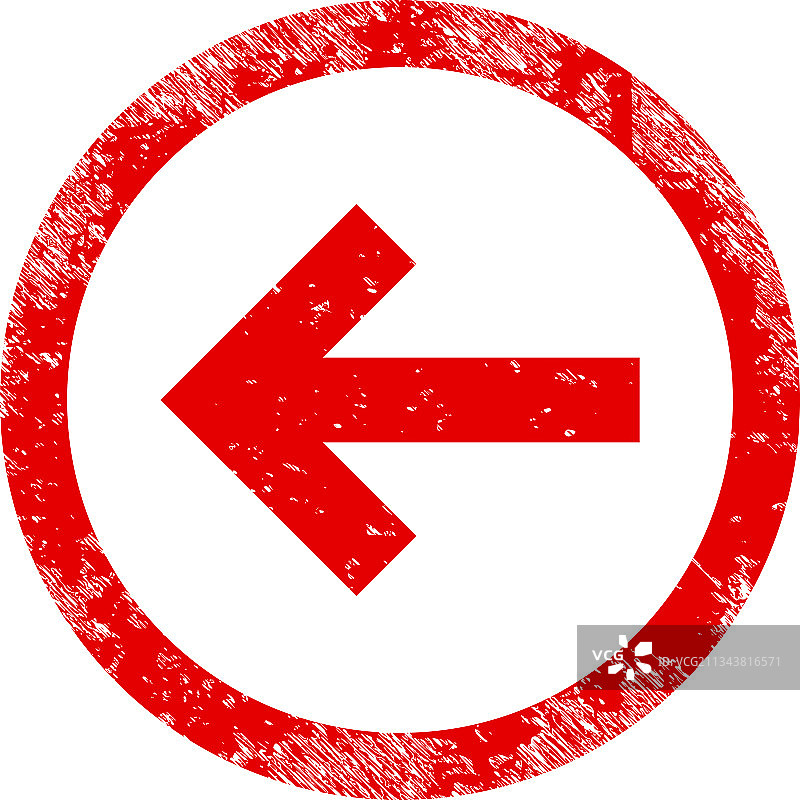 复古风格的后退方向图标图片素材