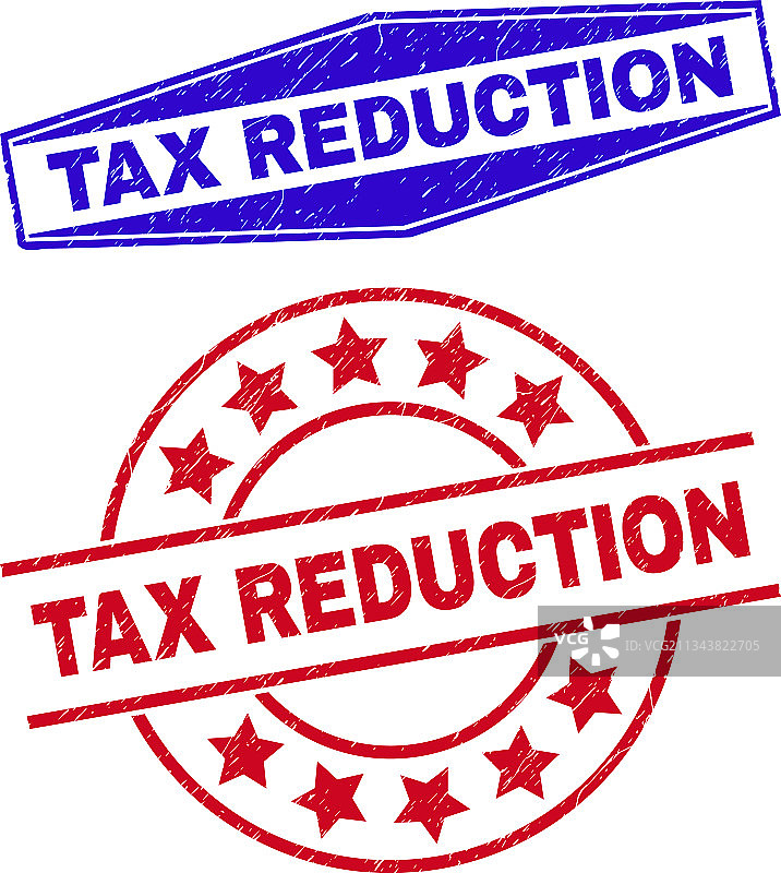 圆形复古减税印章图片素材