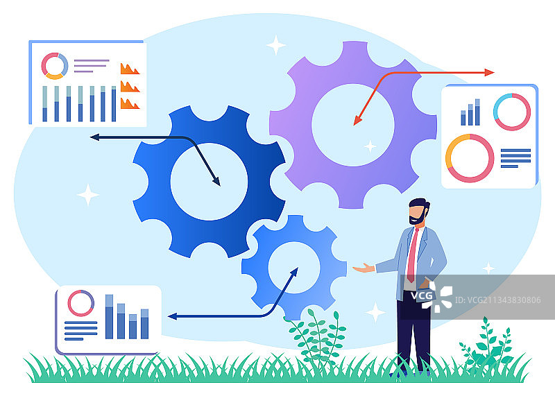 卡通人物动态职业成功图案图片素材