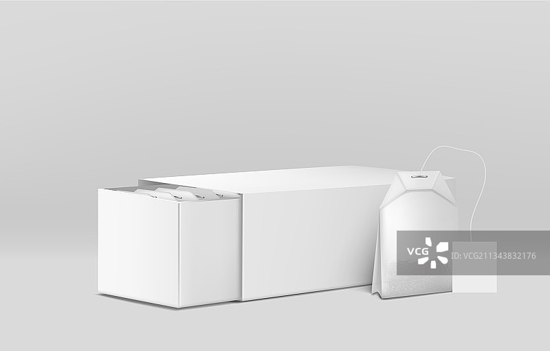 黑色或绿色茶叶包装模型图片素材