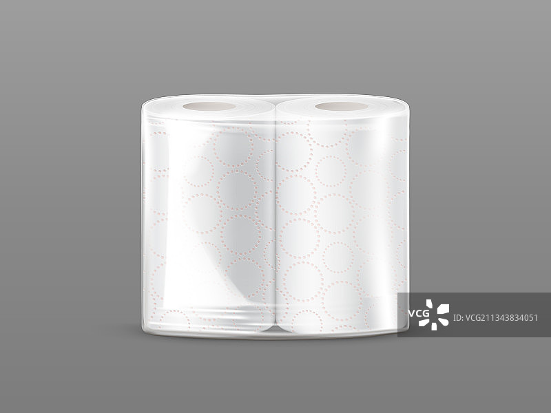 透明包装纸巾包样机图片素材