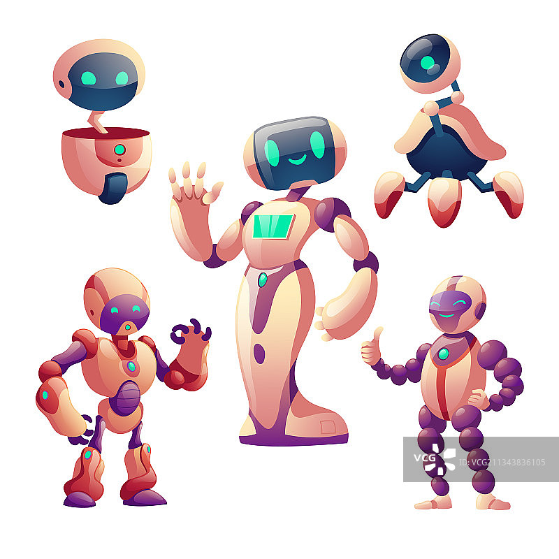 人型机器人模型图片素材