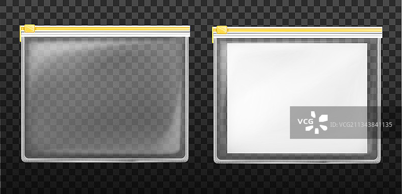 塑料拉链袋套装空密封袋图片素材