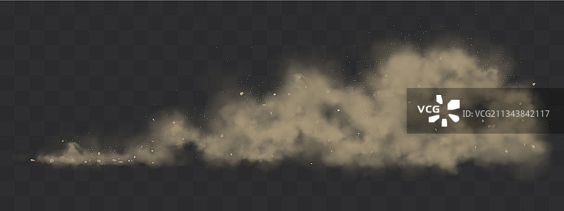 车轮下的道路尘云图片素材