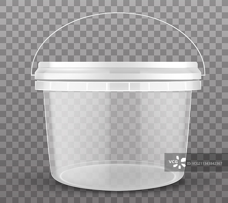 透明塑料桶图片素材