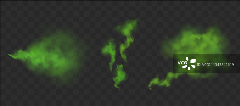 绿色恶臭云团图片素材