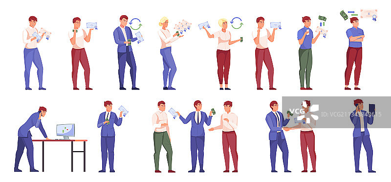 经纪人及其客户图片素材