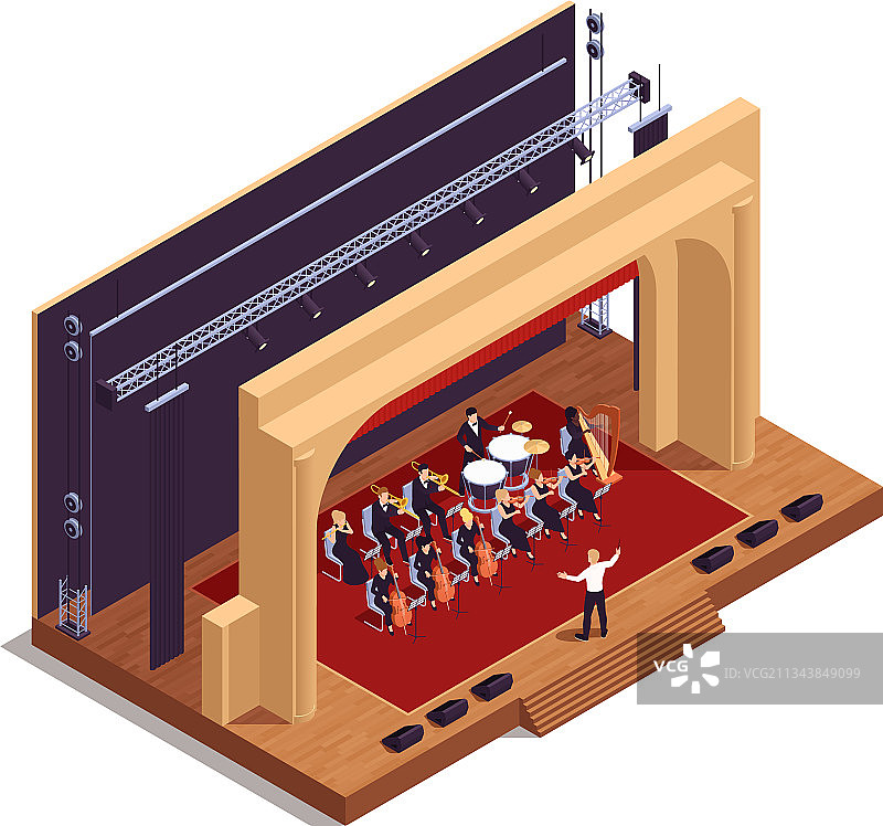 2.5D歌剧院概念设计图片素材