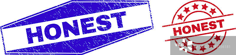 诚实腐蚀水印圆形和六边形图片素材