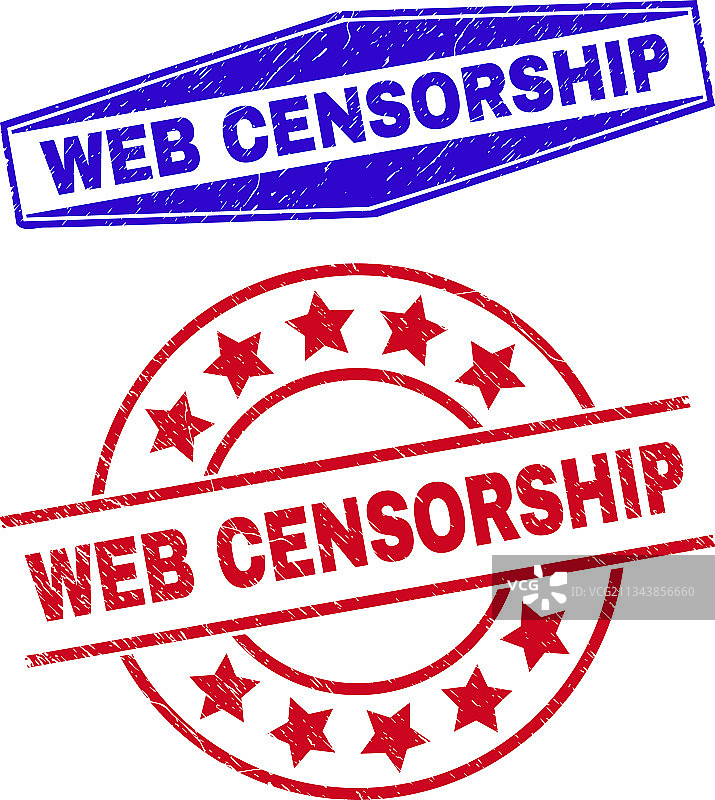 圆形网络审查标记图片素材