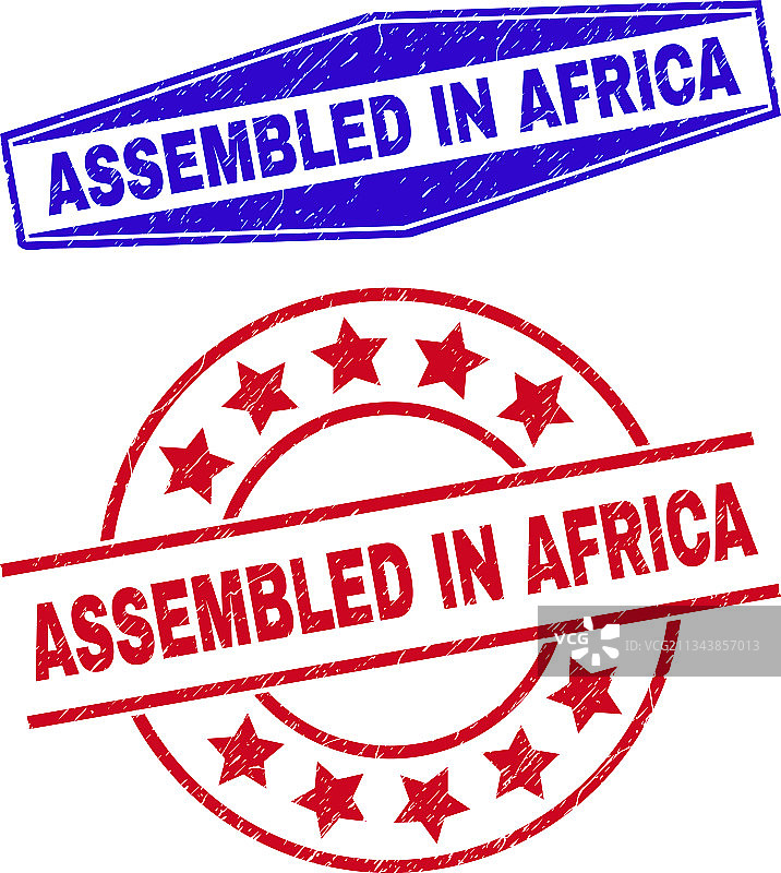 非洲组装腐蚀圆形印章图片素材