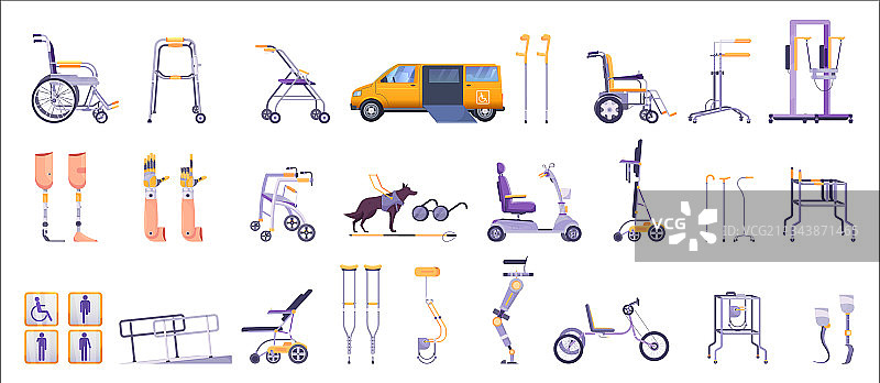 残疾人辅助医疗设备图片素材