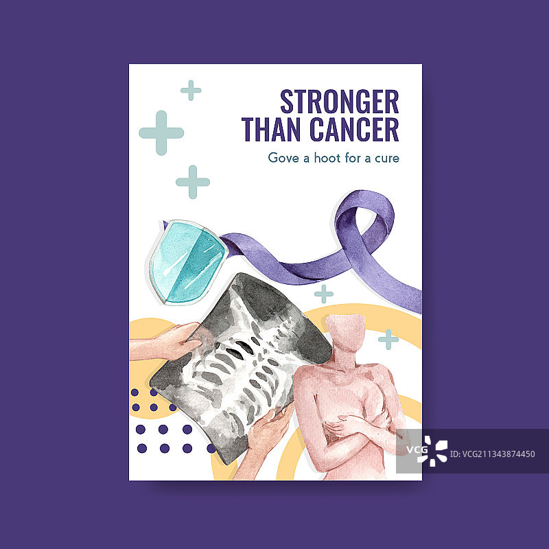 世界癌症日概念海报模板图片素材