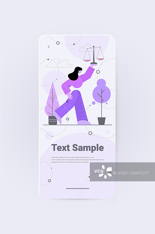 手持天平咨询法律的女律师或法官图片素材