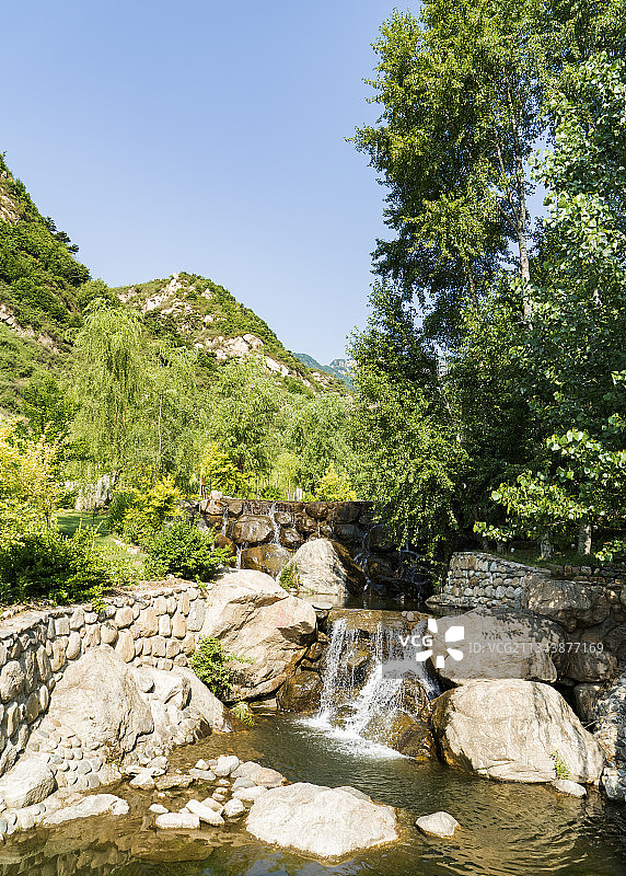 中国河北省石家庄市灵寿县漫山花溪图片素材